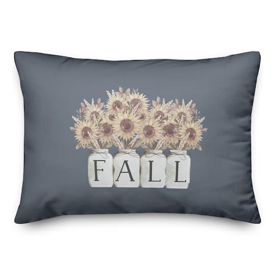 Fall Mason Jars Pillow